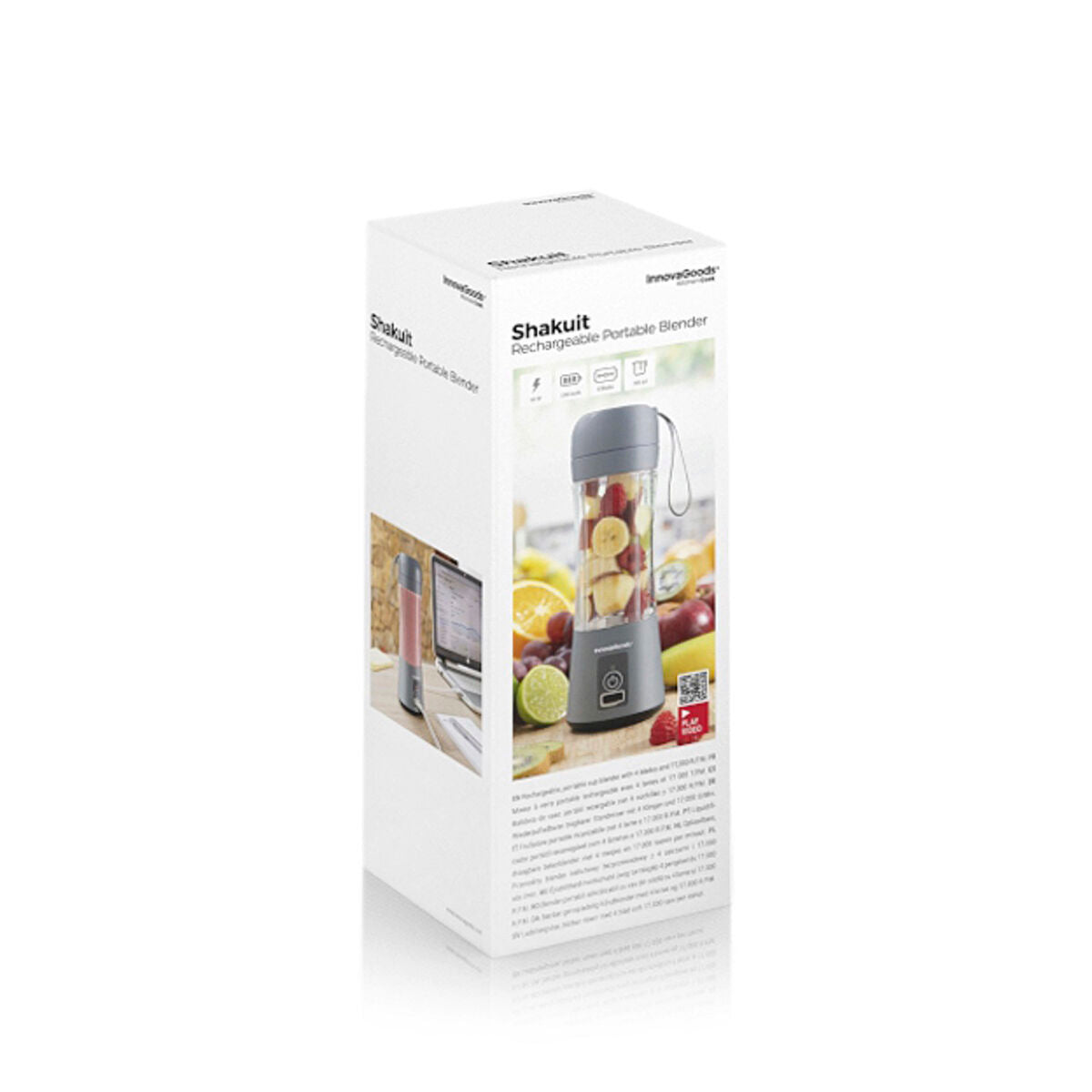 Innovagoods Wiederaufladbarer Tragbarer Standmixer Mit Becher Shakuit Innovagoods