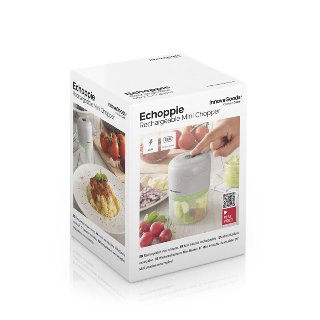 Innovagoods Tragbarer, Wiederaufladbarer Mini-Zerkleinerer Echoppie Innovagoods
