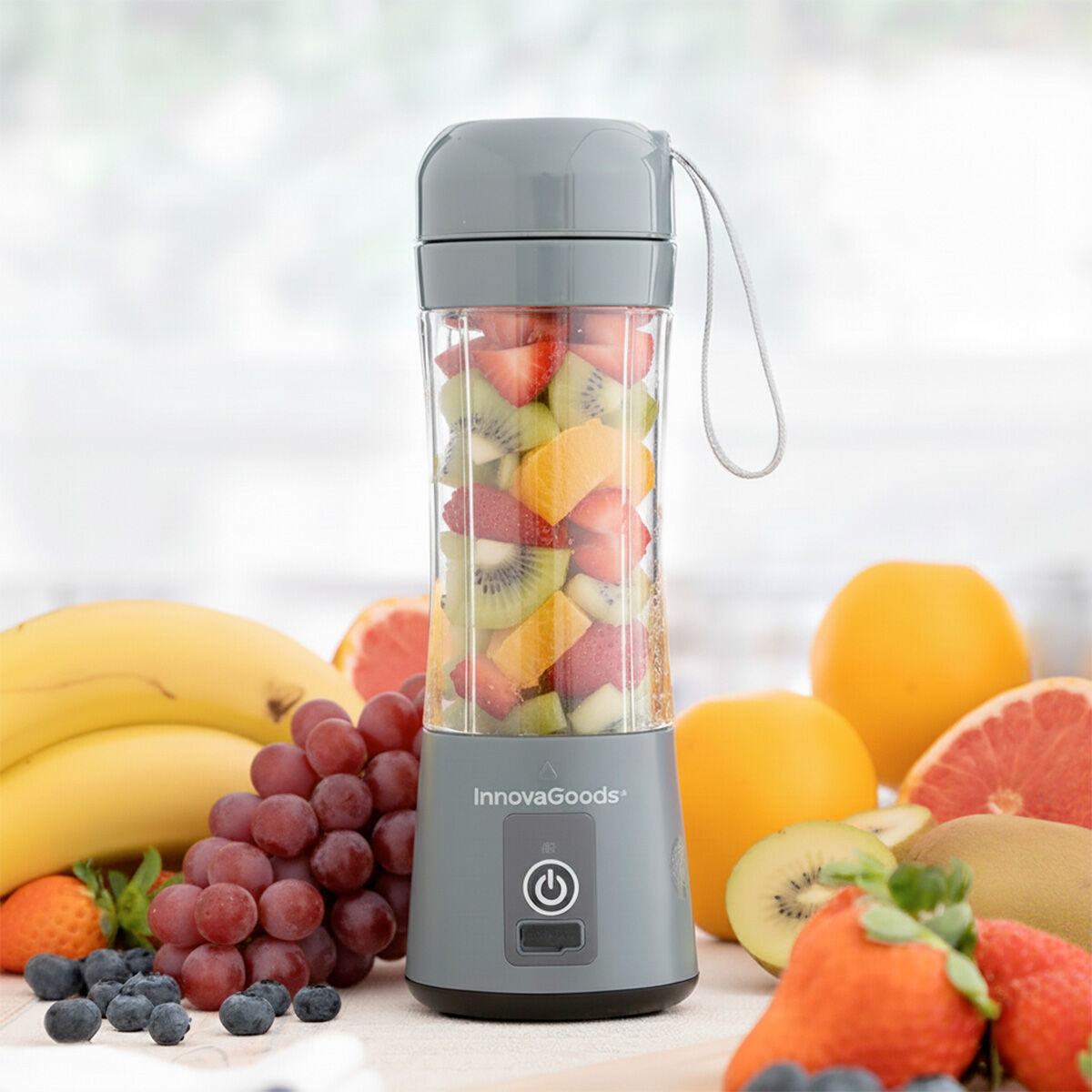 Innovagoods Wiederaufladbarer Tragbarer Standmixer Mit Becher Shakuit Innovagoods